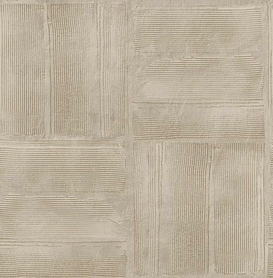 WallPops Taupe Dimensional Square Plaster Peel and Stick Wallpaper