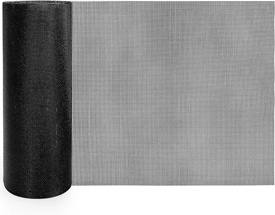 Jucoan 86" x13" Car Grill Mesh, 304 Stainless Steel Black Wire Mesh