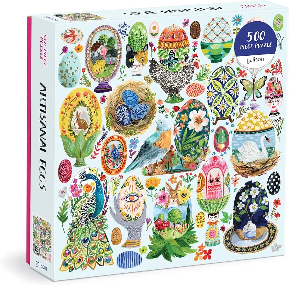Galison - Artisanal Eggs 500 Piece Jigsaw Puzzle for Adults