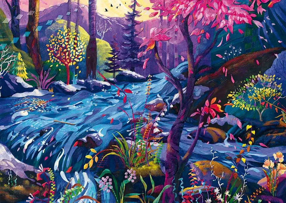 Schmidt 58641 Fluss der Träume, 1000 Teile Puzzle