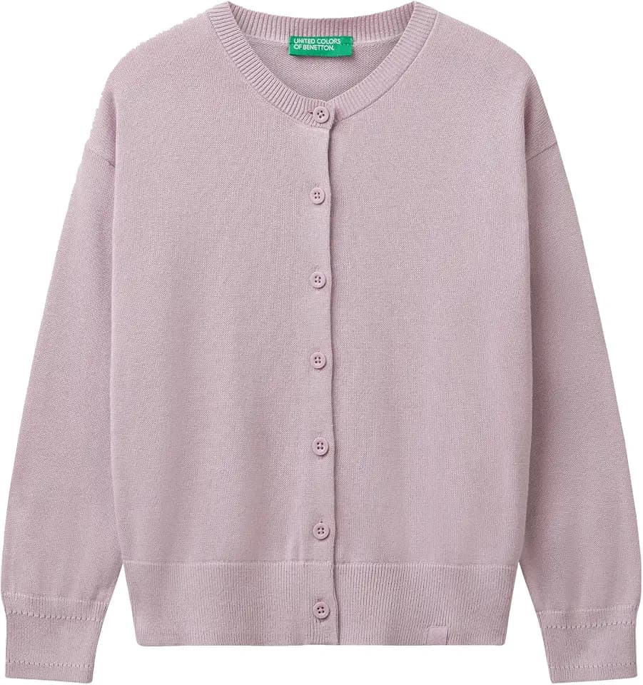 United Colors of Benetton Mädchen Giacca M/L 19dkc500y Strickjacke (1er Pack)