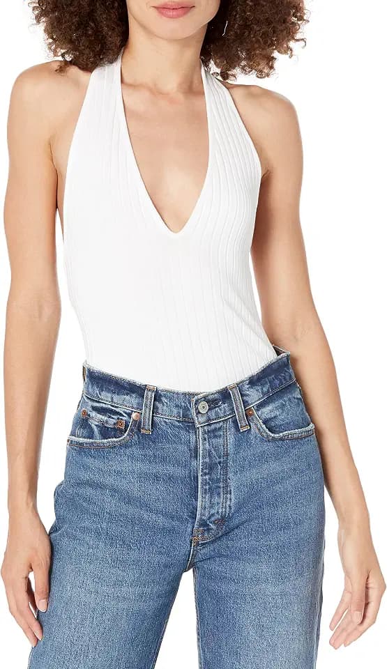 Vince Women's Ribbed Halter Tank