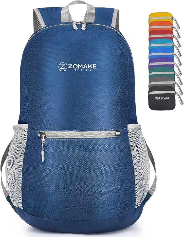 ZOMAKE Lightweight Packable Backpack, Foldable Small Travel Day Pack