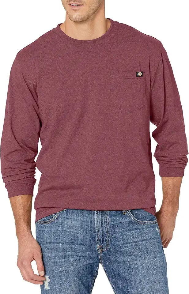 Dickies Men's Heavyweight Long Sleeve Pocket T-Shirt