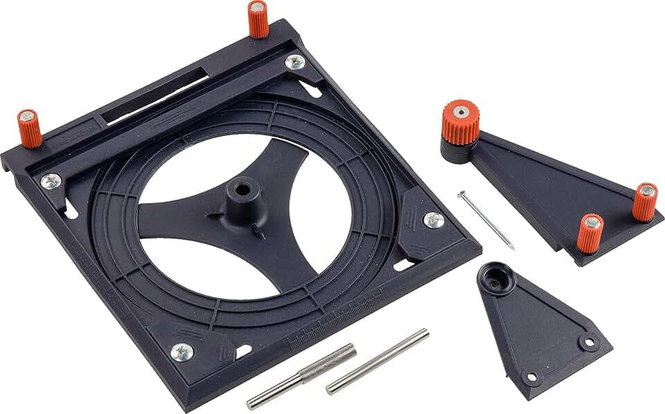 kwb LINE MASTER Führungsschiene für Oberfräse, Universal-Schiene für Oberfräsen, inkl. Zentrierdorn