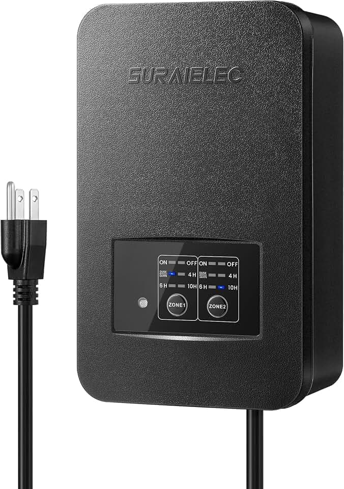 SURAIELEC 200W Low Voltage Landscape Transformer, 2 Independent Zones