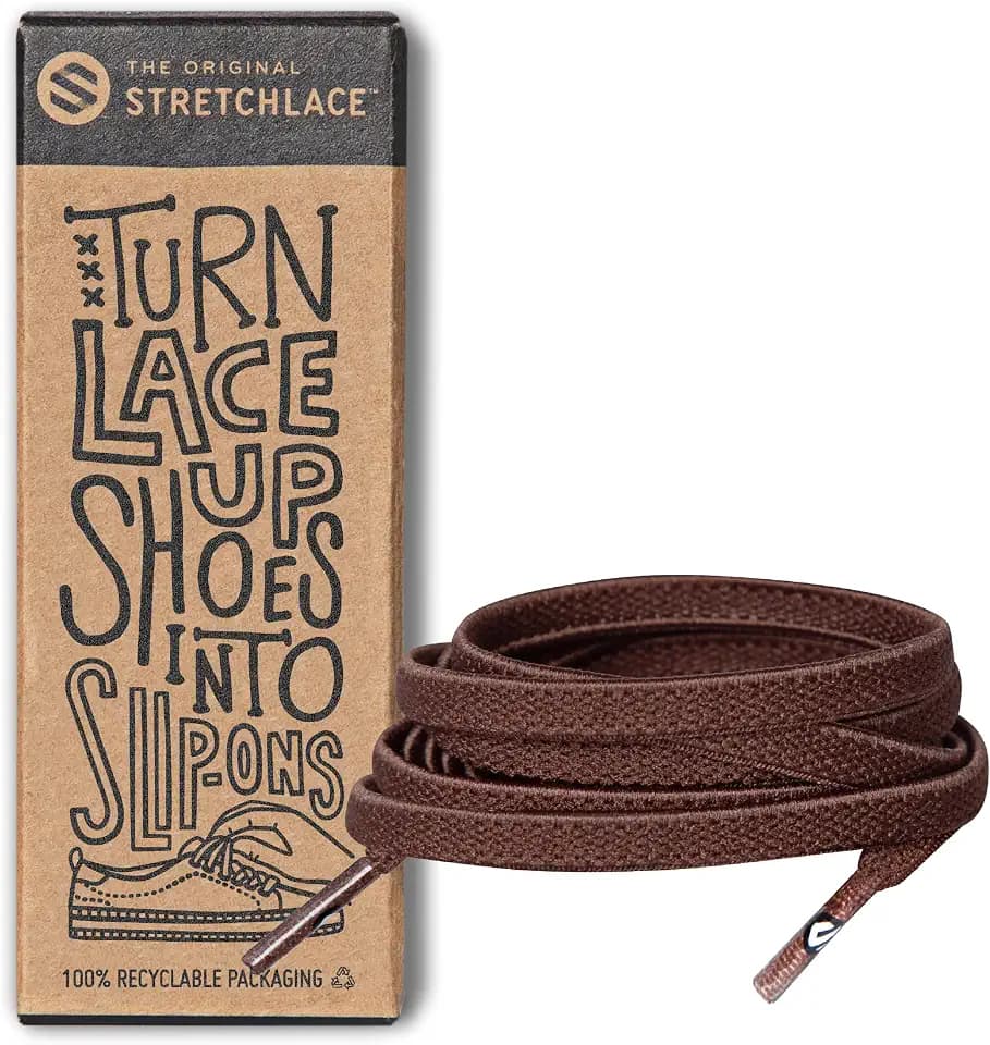 THE ORIGINAL STRETCHLACE Flat Elastic Stretch Shoelaces for Sneakers