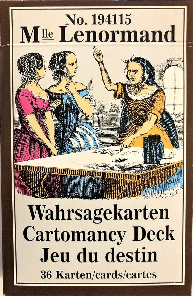 Mlle Lenormand Wahrsagekarten No. 194115 (Lenormand Wahrsagekarten): 36 Karten mit Anleitung - Cartomancy Deck - Jeu du destin