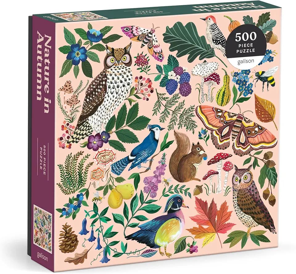 Galison - Nature in Autumn 500 Piece Jigsaw Puzzle for Adults