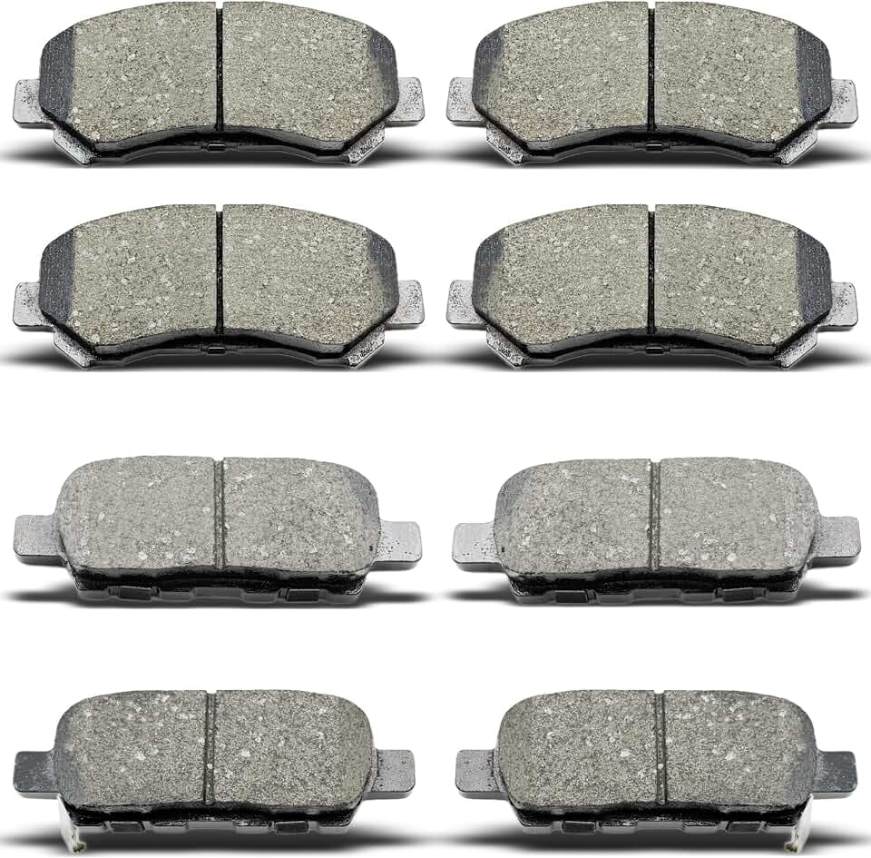 Front Rear Ceramic Brake Pads 8 Pieces Set fit for 2009-2014,2016-2020 Nissan Maxima All Models