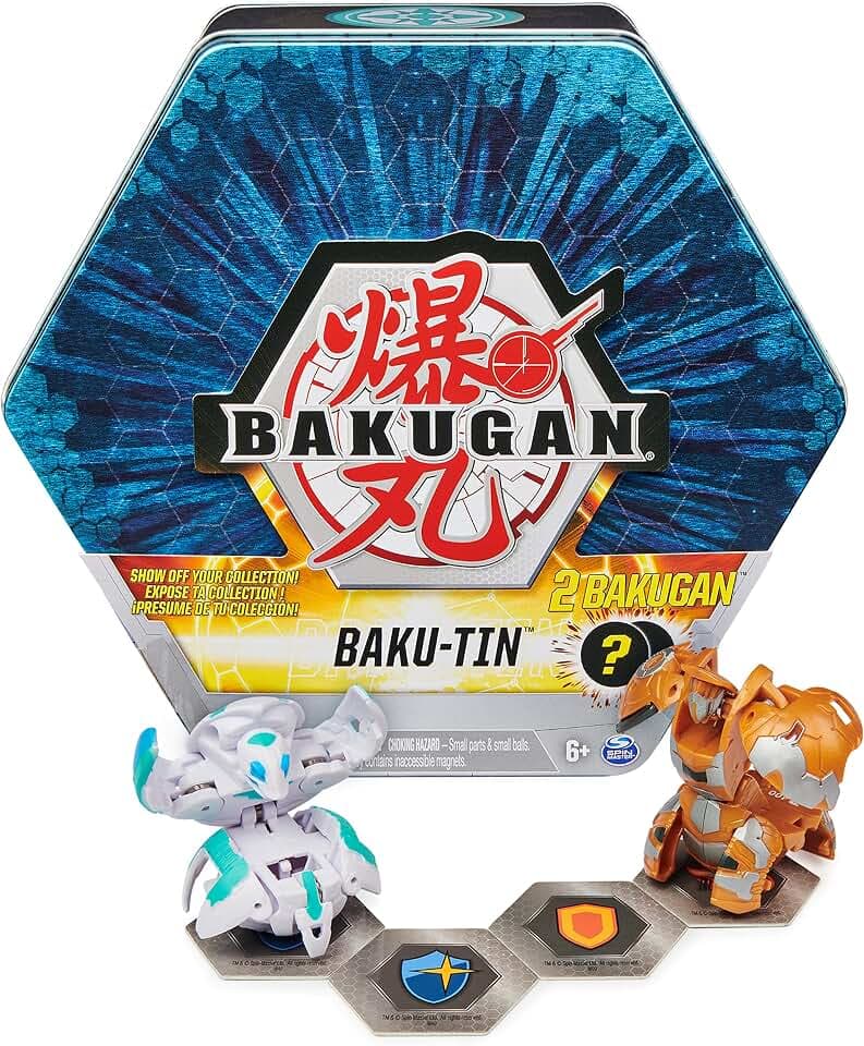 Bakugan Baku-Tin Premium Collector’s Storage Tin with 2 Mystery Figures