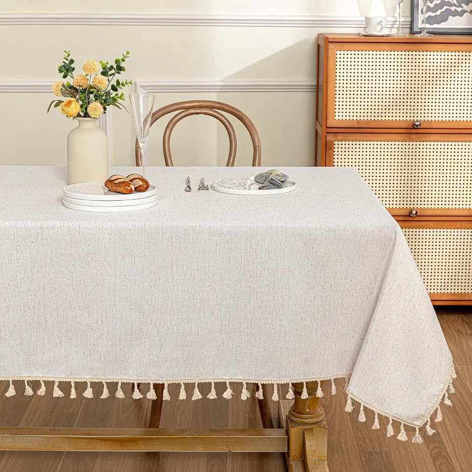 MYSKY HOME Table Cloth 60x120 in Rectangle Table, Waterproof Tablecloths