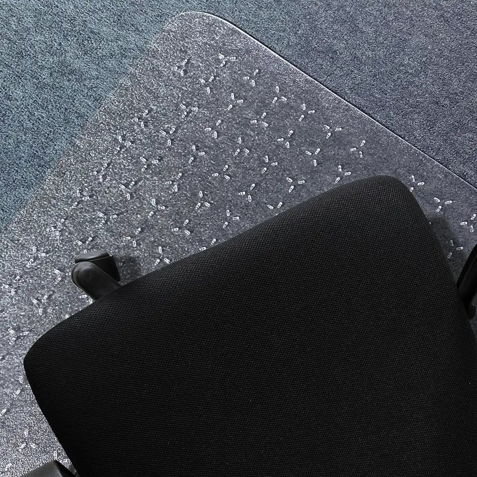 Floortex® TrYlok®, Patent Pending Gripper Design, Durable Lipped Chair Mat for Low Pile Carpets up to 1/4" - 35" x 47"