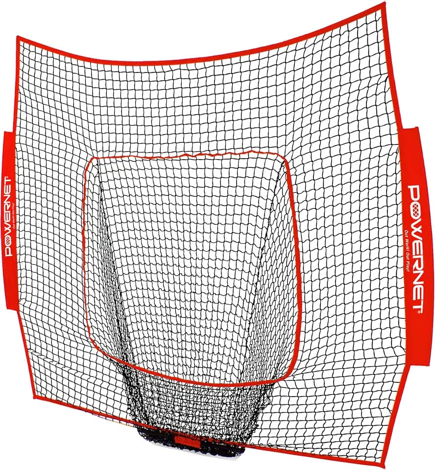 PowerNet 7x7 FT Baseball & Softball Net Replacement Parts, Replace 7x7 FT Frame, Net Only or Carry Bag, Metal Frame and Fiberglass Poles, Durable Nets & Bags Available in Team Colors