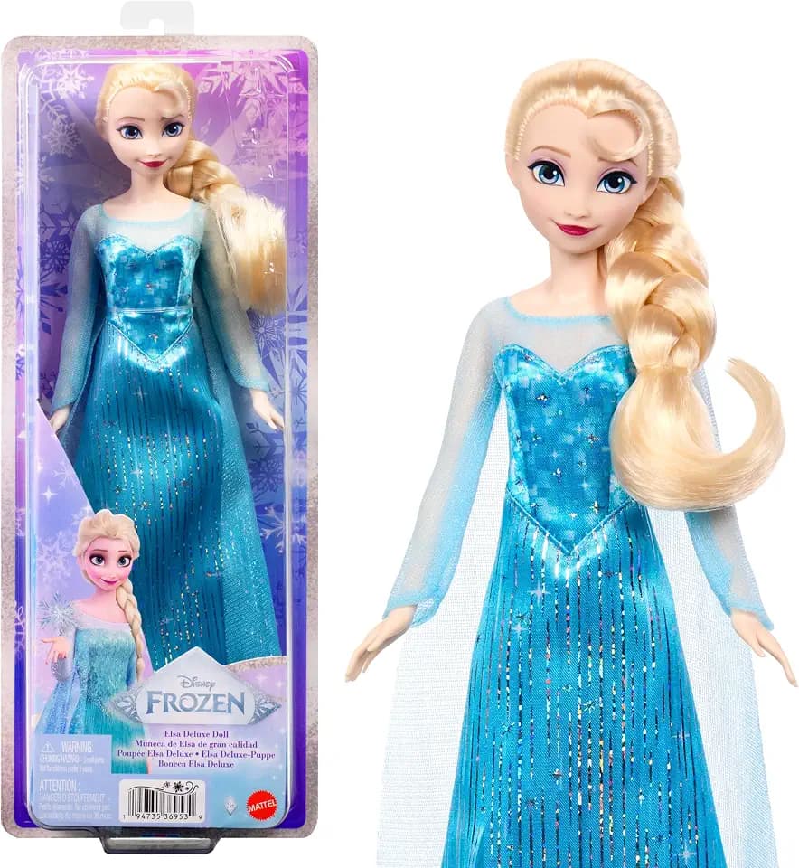 Mattel Disney Frozen Elsa Fashion Doll in Sparkling Removable Dress