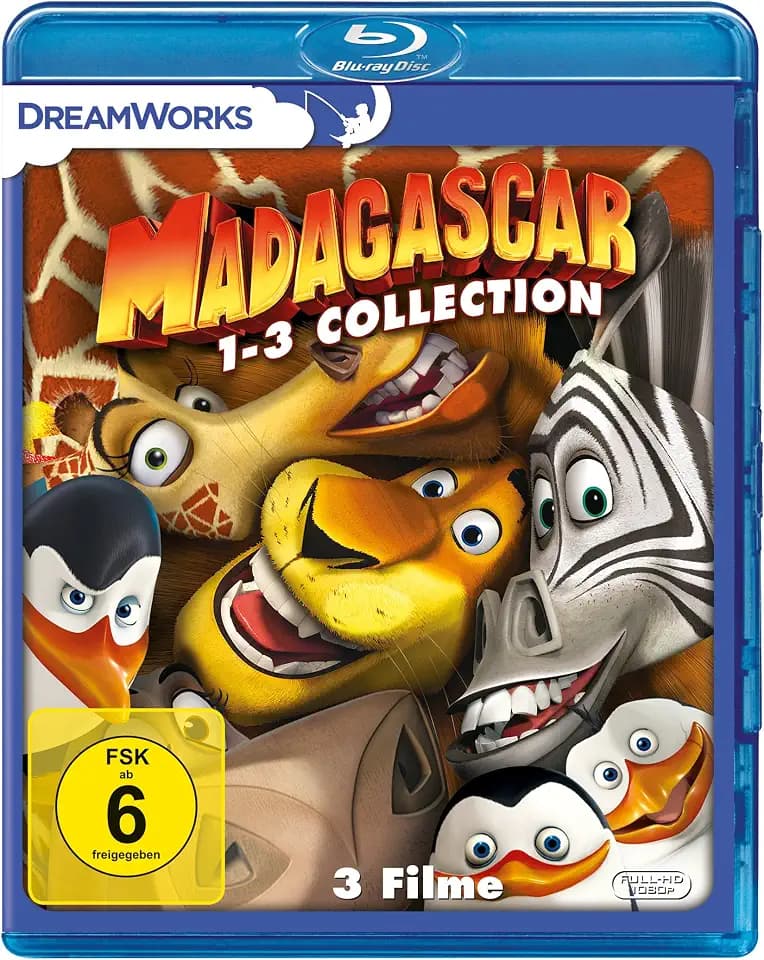 Madagascar 1-3 [Blu-ray]