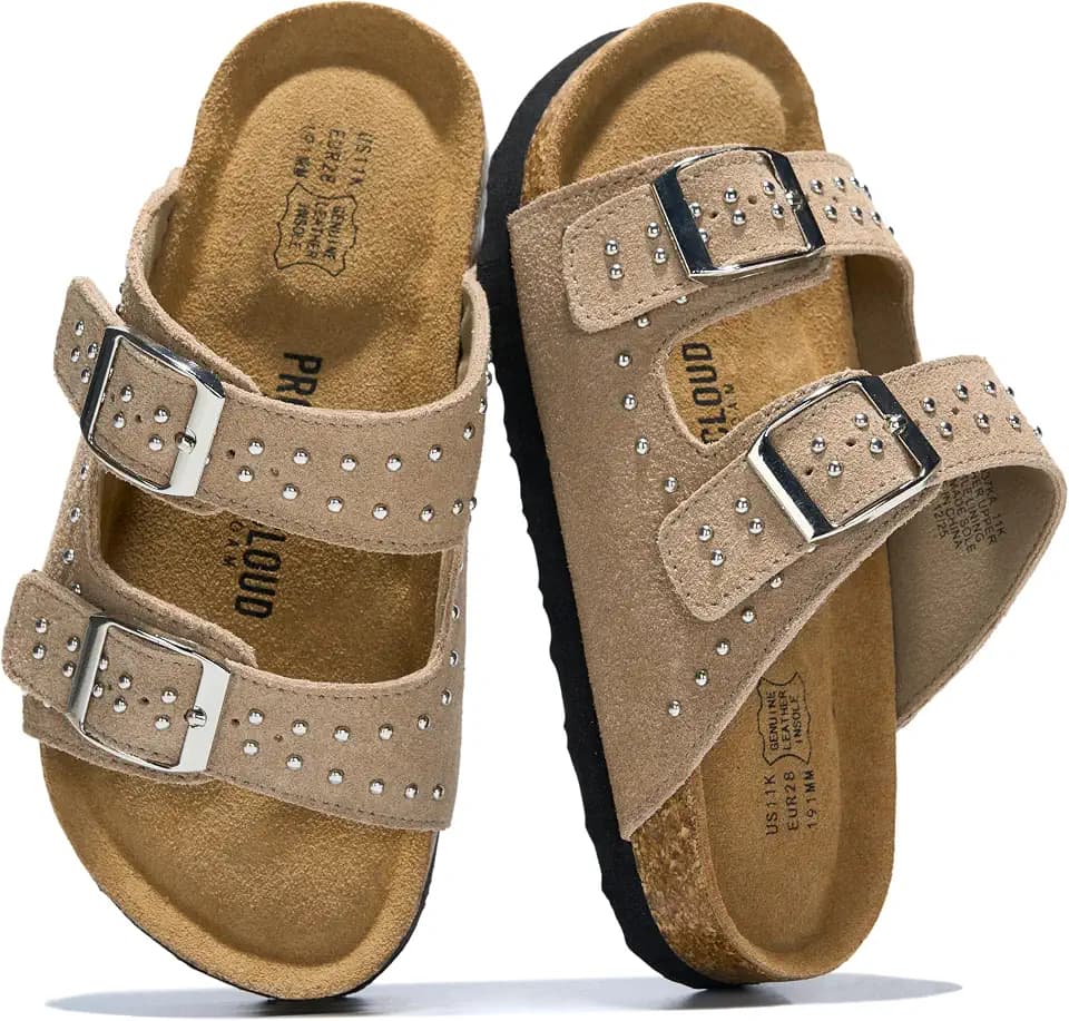 100% Genuine Leather Sandals for kids Slides for Boys & Girls Kids sandals