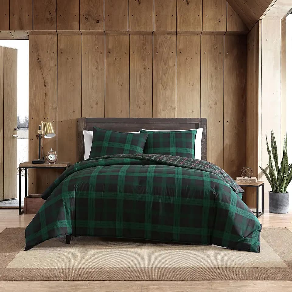 Eddie Bauer - Queen Duvet Cover Set with Shams