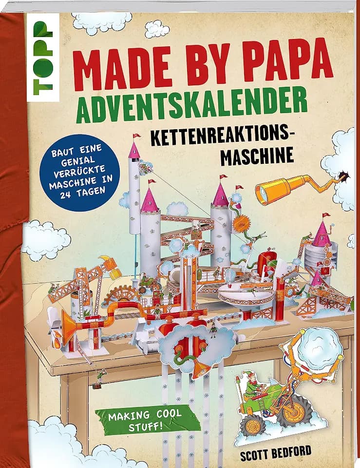 Made by Papa Adventskalender Kettenreaktionsmaschine: Baut eine genial verrückte Maschine in 24 Tagen
