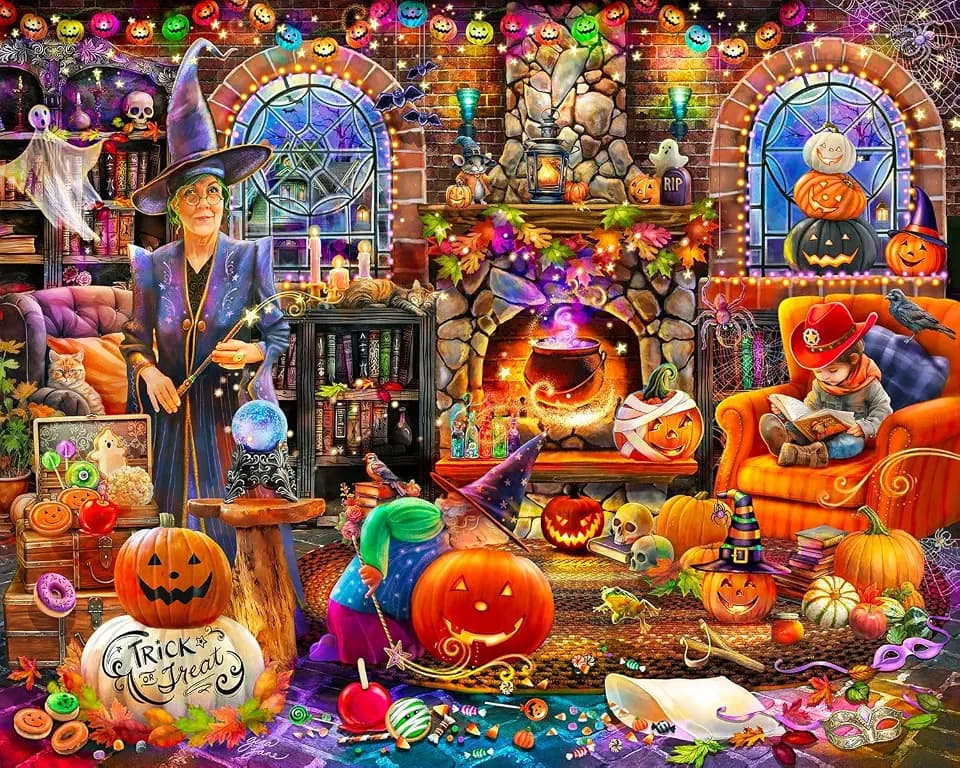 Springbok Grandma's Halloween Party 1000 Piece Jigsaw Puzzle for Adults