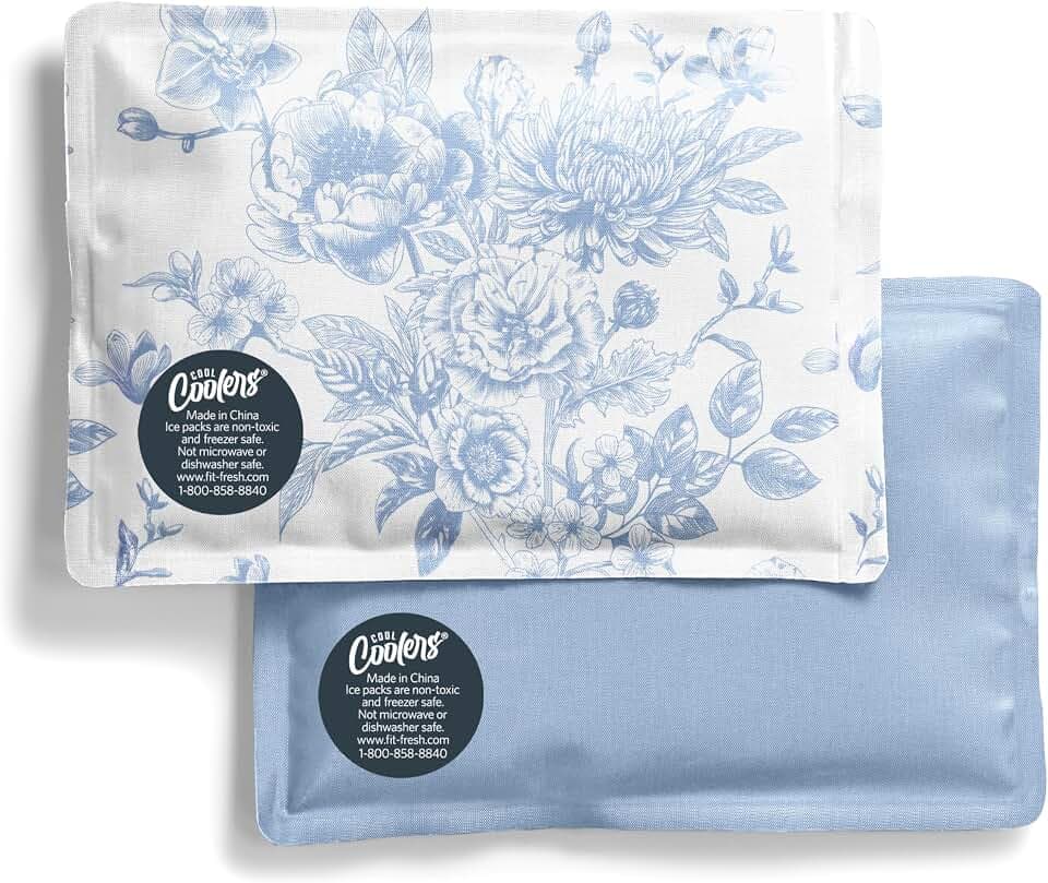 Fit & Fresh Cool Coolers Soft Ice Packs for Lunch Bags & Coolers, 2pk