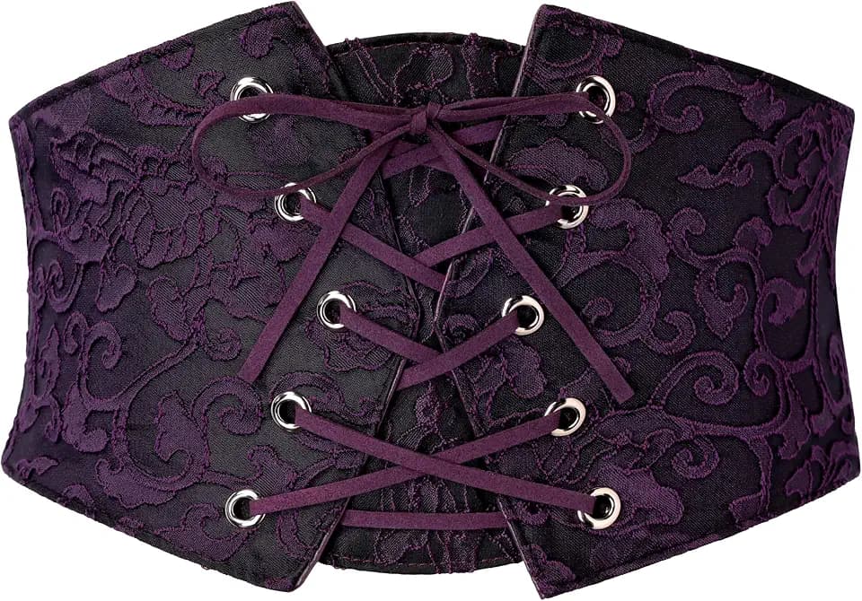 GRACE KARIN Renaissance Corset Belt for Women Elastic Wide Waist Corset