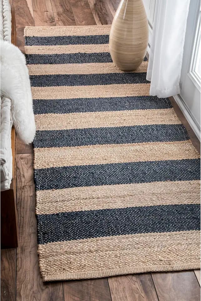 nuLOOM Alisia Denim Striped Flatweave Runner Rug, 2' x 6'