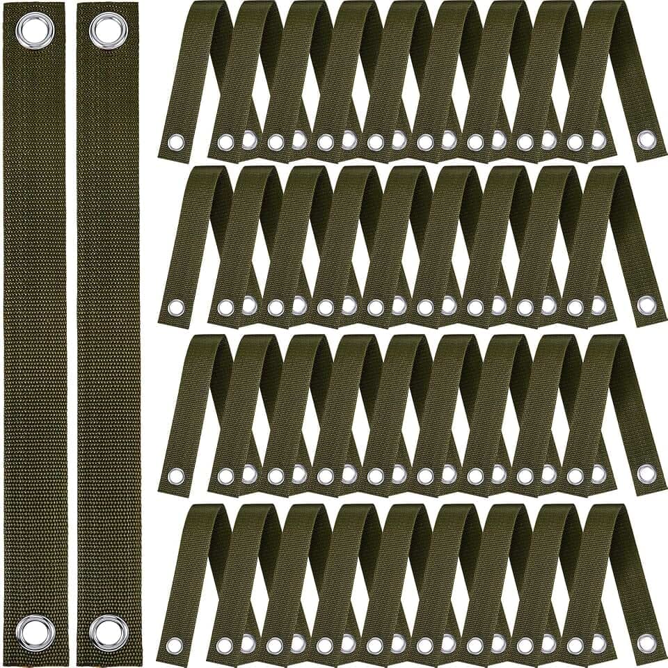 Juexica 48 Pcs 15.7" Tree Staking Straps for Staking, Army Green