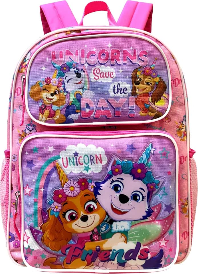 Fast Forward Kid's Licensed 16" School Backpacks, Paw Patrol-Unicorn