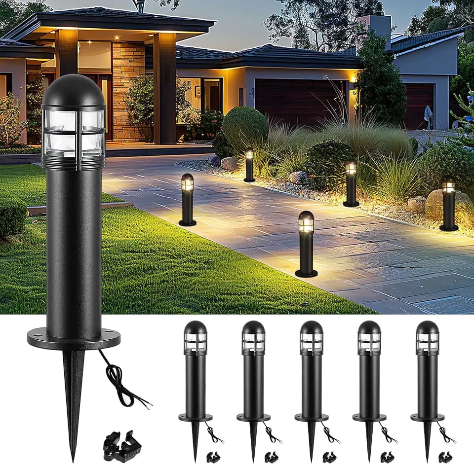 Low Voltage Landscape Lights, 200 Lumens, 6 Pack, 12V