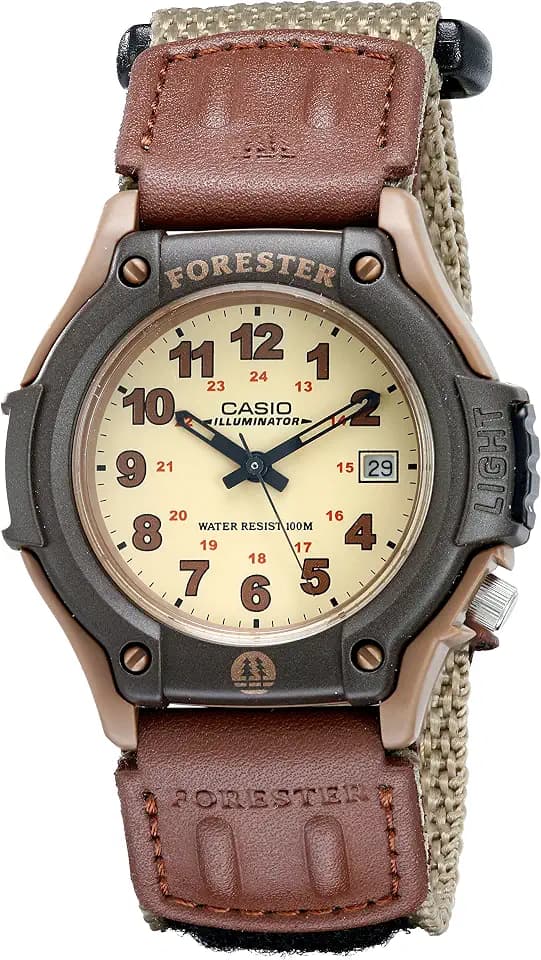 Casio Herrenuhr Analog Quarz mit Nylonarmband FT500WVB-5BV, braun, Adulto, FT-500WC-5BVCF