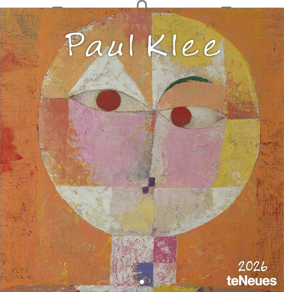 teNeues - Paul Klee 2026 – Kunst-Wandkalender 30x30 cm (30x60 cm geöffnet) | Broschürenkalender mit Meisterwerken für Klee-Fans & Kunstliebhaber
