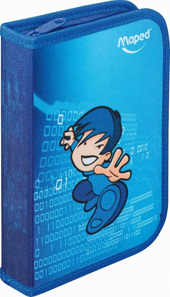 Maped Sch¸leretui Karate, aus Polyester, blau, bef¸llt VE = 1