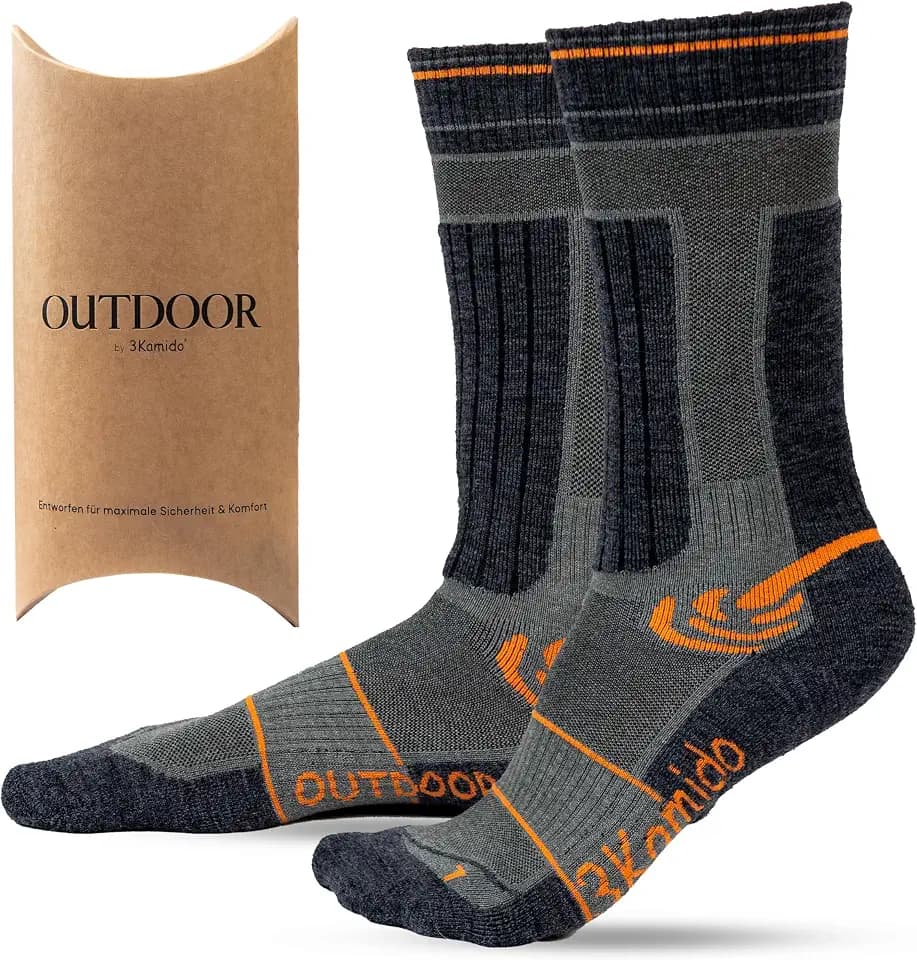 OUTDOOR Merinowollsocken, Trekkingsocken, warme Thermosocken