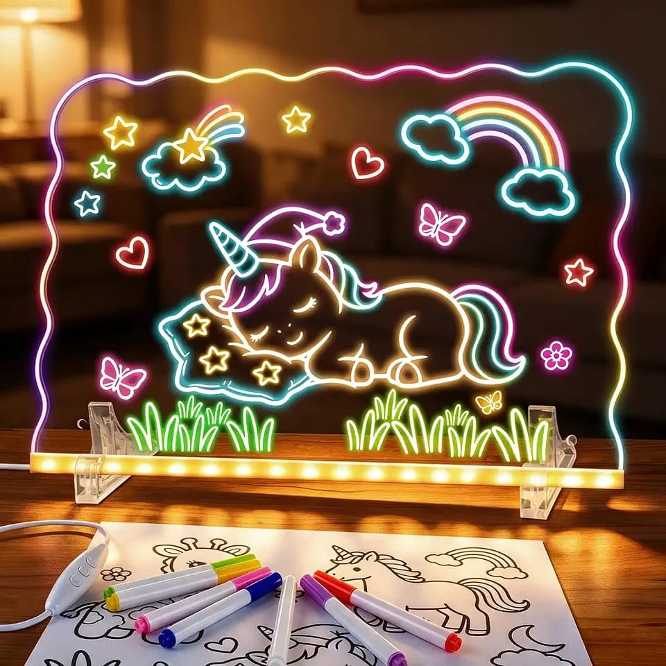 13" Led Light Up Drawing Board for Kids, Art Toy Gifts for Age 3-12