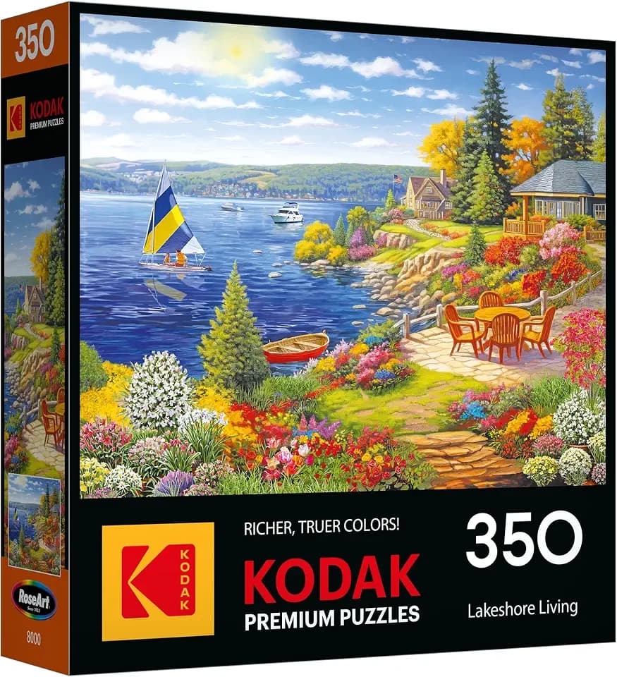 RoseArt Kodak Premium Lakeshore Living 350 Piece Jigsaw Puzzle for Adults