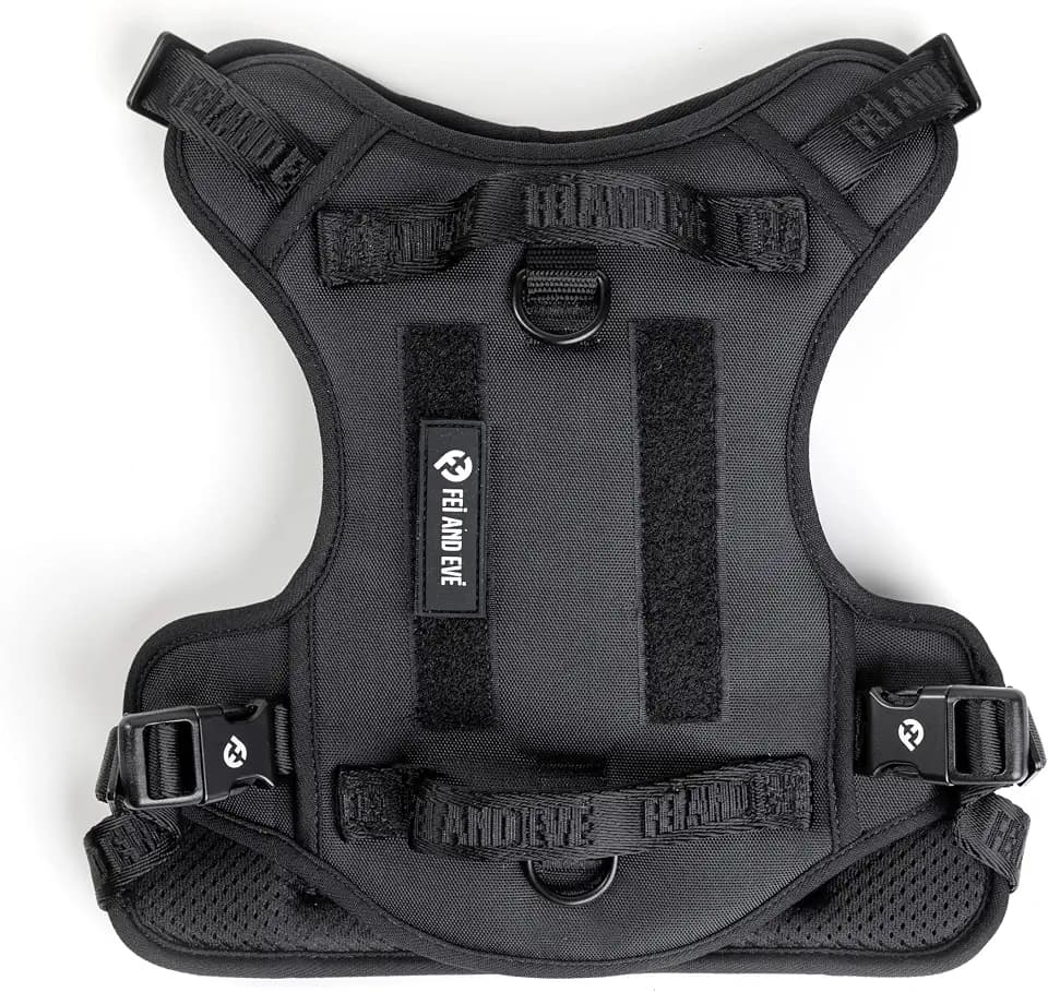 Fei & Eve Tactical Dog Harness, No Pull Dog Vest with Patch Panel