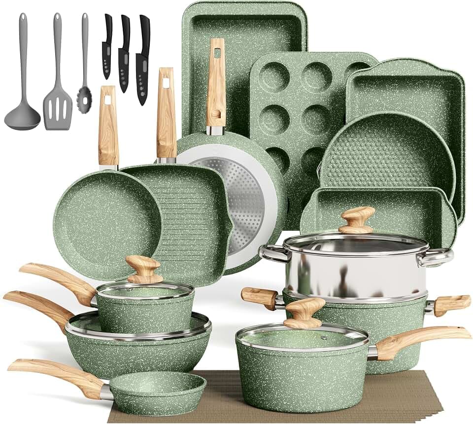 Kitchen Academy Töpfe und Pfannen Set Induktion Antihaftbeschichtete