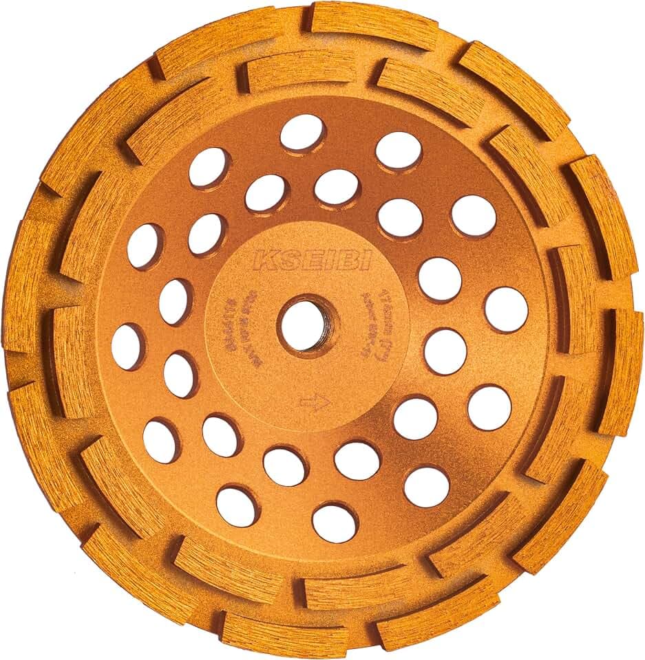 KSEIBI 644118 Diamond Concrete Grinding Wheel Cup 7" x 5/8"-11