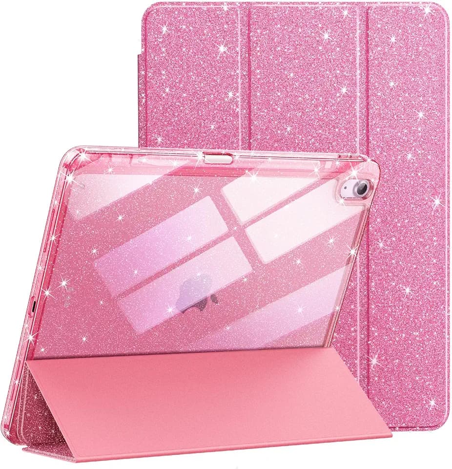 JETech Glitter Case for iPad Air 13" M4/M3/M2, Pink