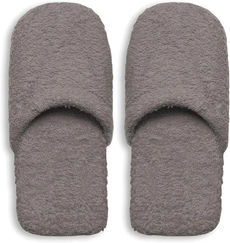Excelsa Herren Warme Badeschlappen Frottee Schwamm, 30x12x5cm 30x12x5cm, Grau
