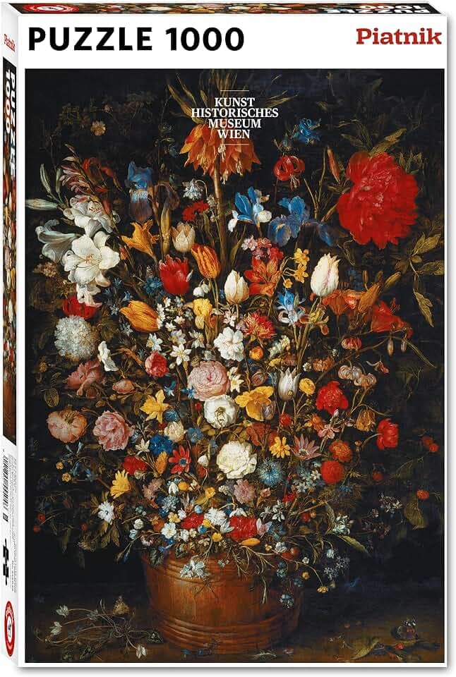 Piatnik 5550 - Bruegel Großer Blumenstrauß in einem Holzgefäß 1000 Teile Puzzle