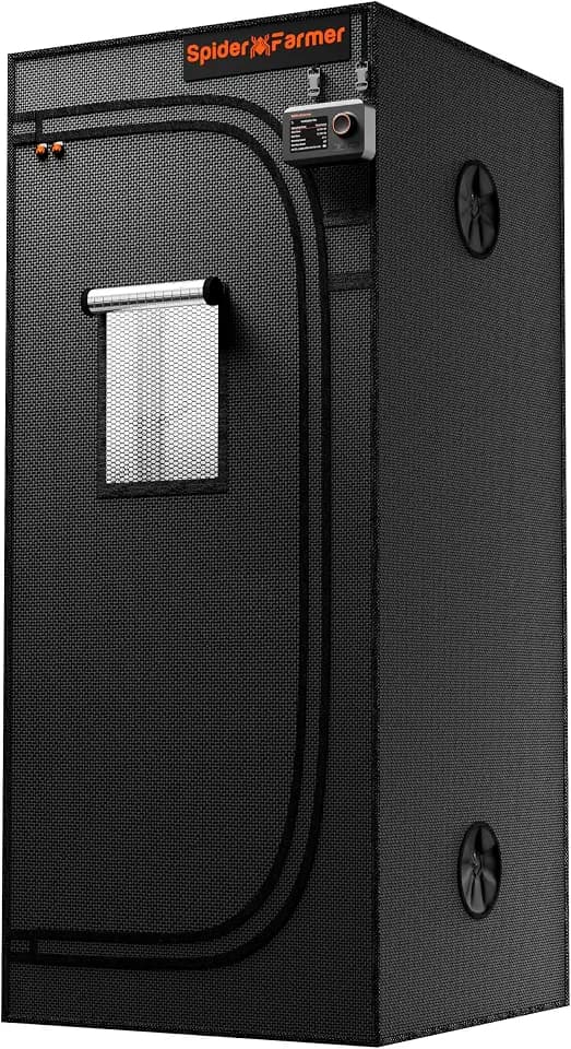 Spider Farmer Growzelt 70x70x160cm, Indoor Grow Tent für Pflanzen 2026 Neu
