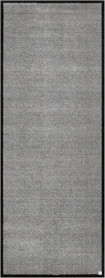 Barbara Becker Fussmatte innen waschbar, moderne Fußmatte für Eingang Tür Terrasse, einfarbige Türmatte , Farbe:Wild Mauve, Größe:67 x 170 cm