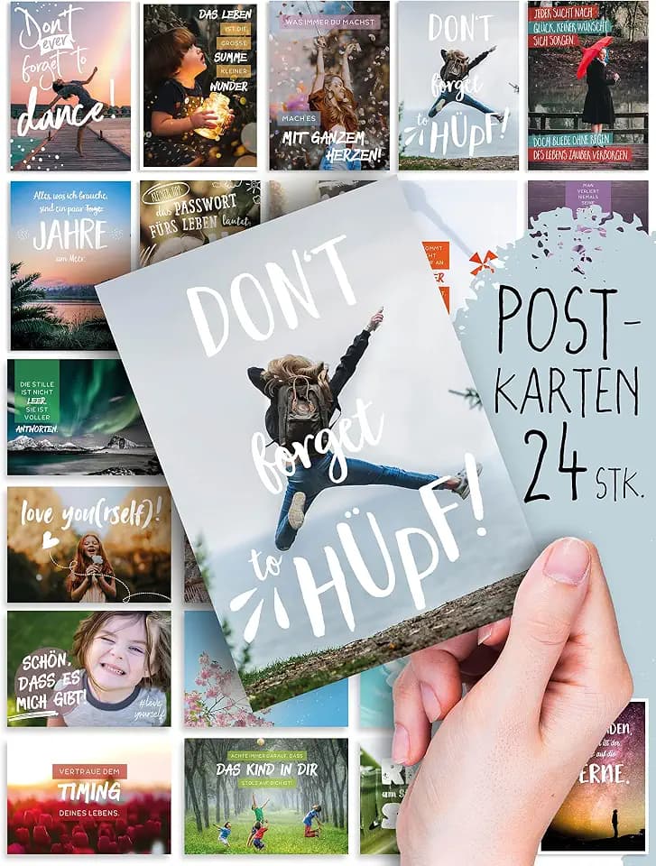 Spielefabrik Weisheiten: 24 inspirierende POSTKARTEN | Tolle Bilder/Motive | Sprüche/Texte | Achtsamkeit | Coaching | Teams | Zitate | Spruch | Gefühle | Gruppen-Fragen | Geschenk | Mix | Deko