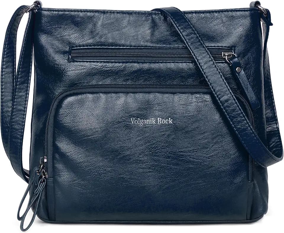 Crossbody Purses for Women Soft Vegan Leather Cross Body Handbag Lightweight Medium Shoulder Purse Travel Casual Bag