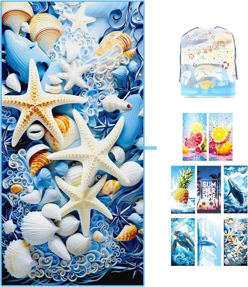 Strandtuch 180 * 90cm Strandhandtuch Mikrofaser Badetuch Groß
