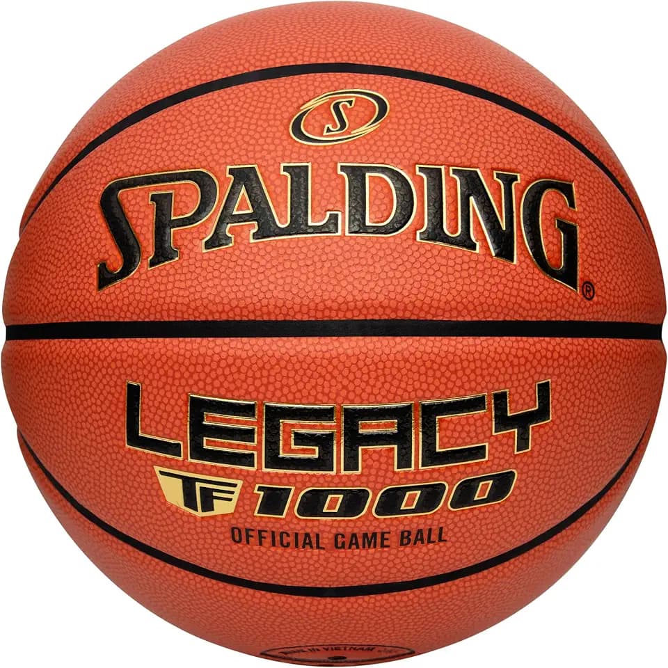 Spalding Legacy TF-1000 Official Game Ball, Indoor Basketball, Sizes 6 & 7