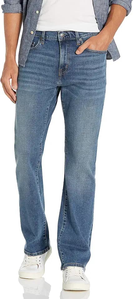 Amazon Essentials Herren Bootcut-Jeans mit gerader Passform - Auslauffarben