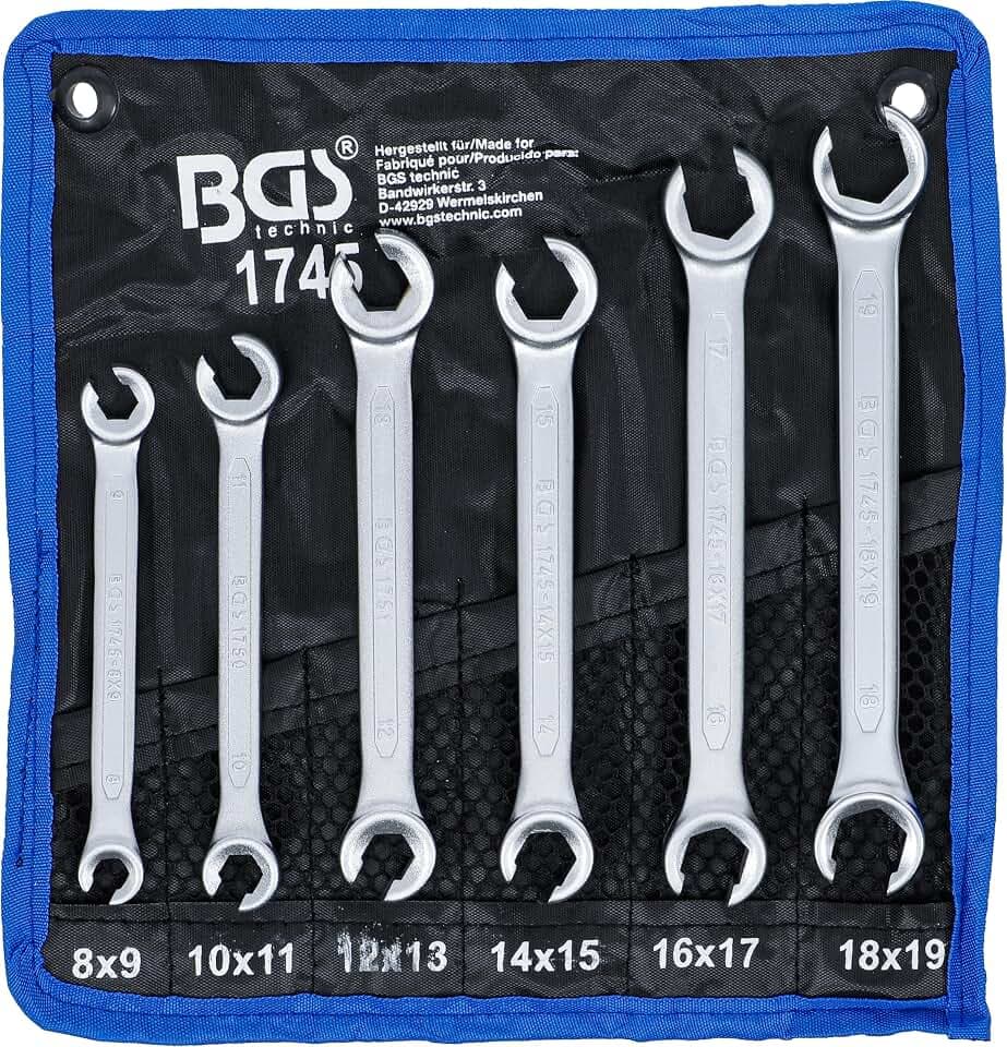 BGS 1745 | Offener Doppel-Ringschlüssel-Satz | SW 8 x 9-18 x 19 mm